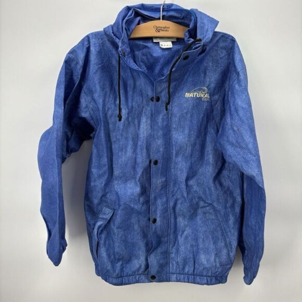 Natural Gear Rain Suit Zip Up Hoodie Size Small NG-TS-101  Solid Blue- Excellent